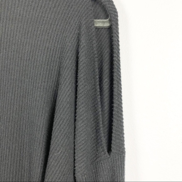 Project Social T Cold Shoulder Sweater Black Casual Winter Fall - Picture 6 of 7